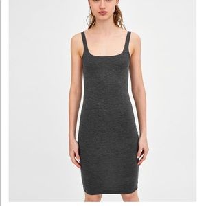 Gray Midi Bodycon Dress